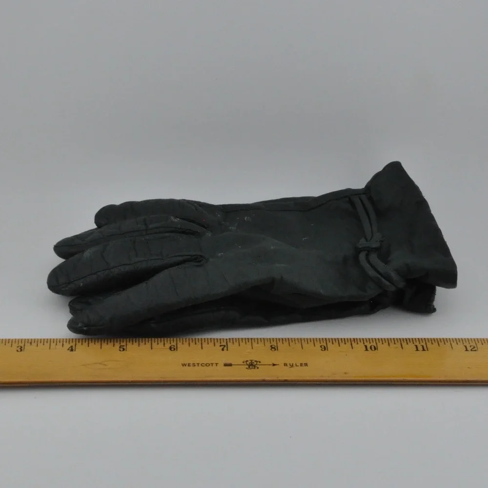 Wilsons‎ Leather Gloves Medium Green Good Knotted Wrist S4123 L